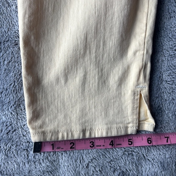 NYDJ Ami Skinny in Light Yellow Size 14 EUC - Picture 8 of 9